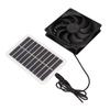 Solar Power Panel Exhaust Fan 3W Energy Saving Odor Removal Portable Solar Powered Air Extractor for Pet Houses RVs