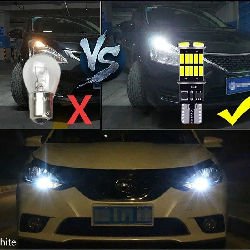 10PCS T10 4014 26SMD W5W Canbus NO Error Car Interior Map Dome Lights Parking Light Auto Signal Lamp 12V Universal White