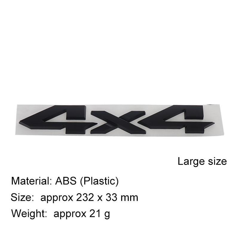 3D Premium ABS Autoaufkleber 4X4 Karosserieemblem Aufkleber Außendekoration