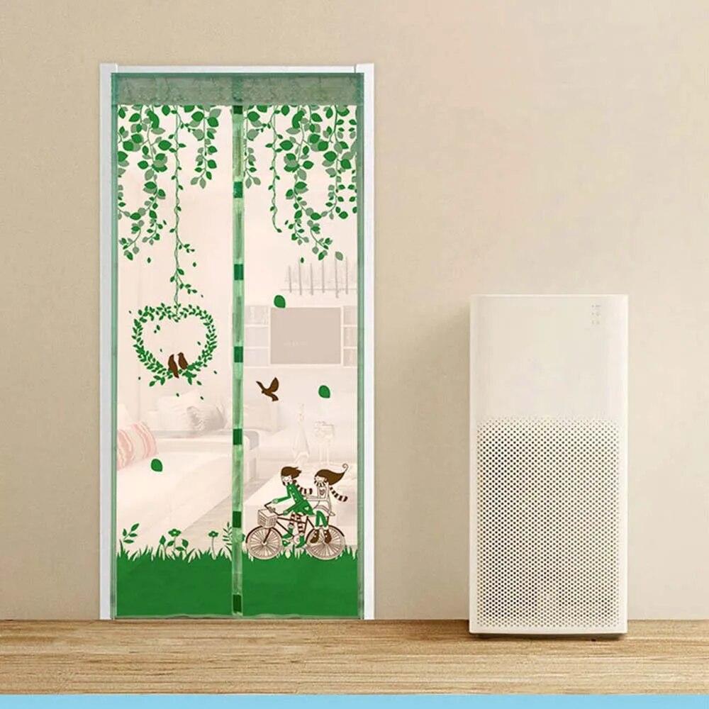 90 * 210cm/ 100*210 Cm Summer Magnetic Mesh Net Anti Mosquito Insect Fly Bug Curtain Automatic Closing Door Screen Kitchen Curtain