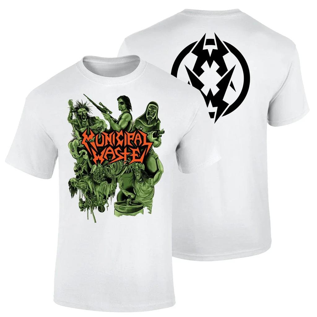 Municipal Waste Thrash Band Graphic Cotton T-shirt Men Women Short Sleeve Print T Shirt Cotton Tops Fashion Brand Summer Tee