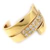 Gold Plated Ring 'Goddess' White Gold - 14 Mm