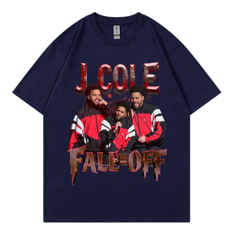 Rapper J Cole The Fall Off Tour 2026 Tshirt Streetwear Fashion Hip Hop Short Sleeve Tshirts Men Women Casual Cotton T Shirts