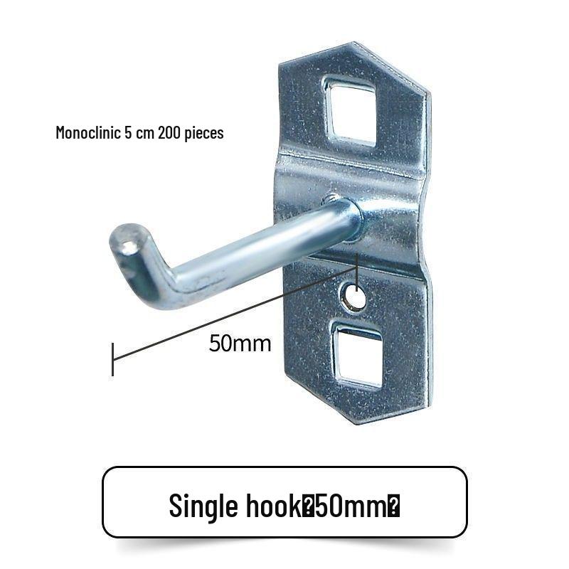 Square Hole Shelf Tool Rack with Hooks for Screwdrivers & Magnetic Strip
