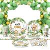 Rainforest Animals Kids Birthday Party Decoration Paper Cup Plate Napkin Tablecloth Balloons For Baby Shower Decor Supplies Gift 5
