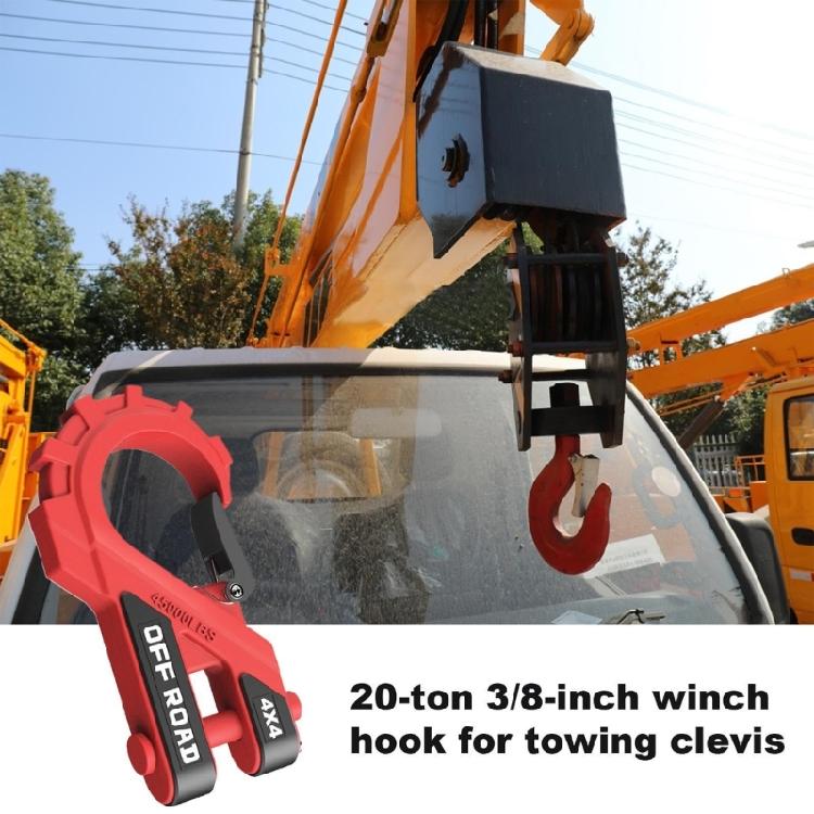 Accessory Hook with Reinforced Bearing Design Strong Trailer Hook with Corrosion Resistance Suitable for Towing Need
