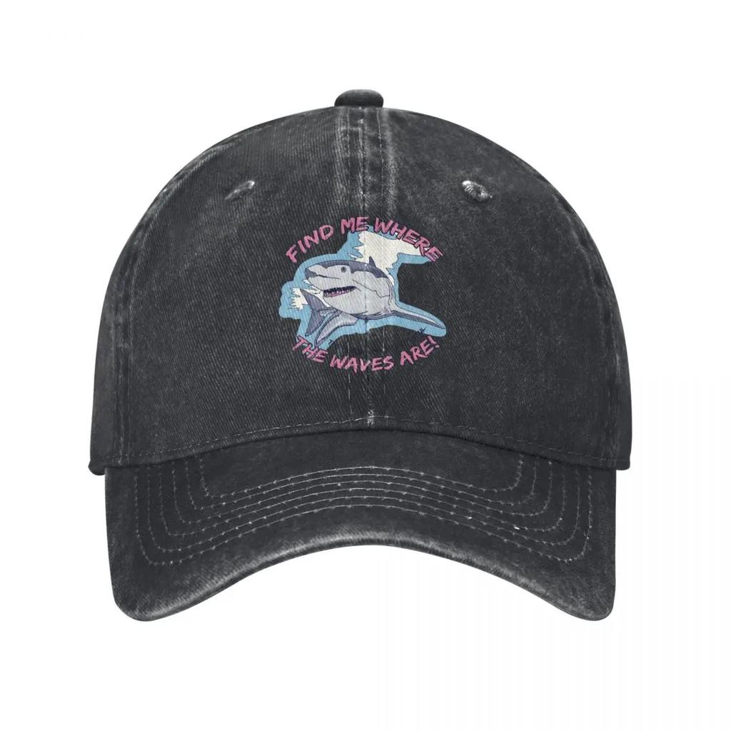 Jaws 1975 Movie demin Cap Durable for All Seasons Summer Hat Mens Baseball Cap