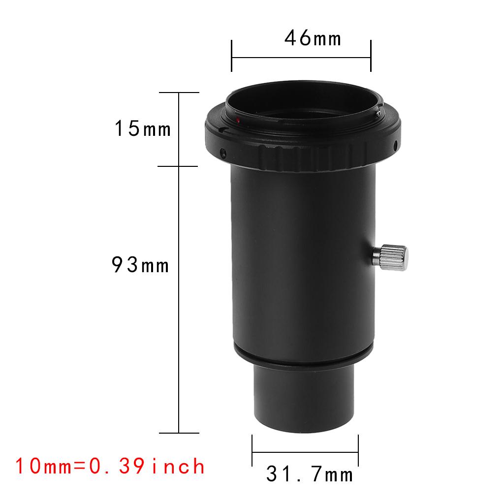 New Aluminum T2 Adapter Telescope Extension Tube 1.25 Inch Telescope Mount Adapter Thread T-Ring For DSLR Camera