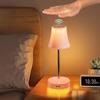 Rechargeable Desk Lamp Adjustable Height Gesture Sensor RGB Smart Light Battery Powered Table Lamp For Bedroom Restaurant Shower