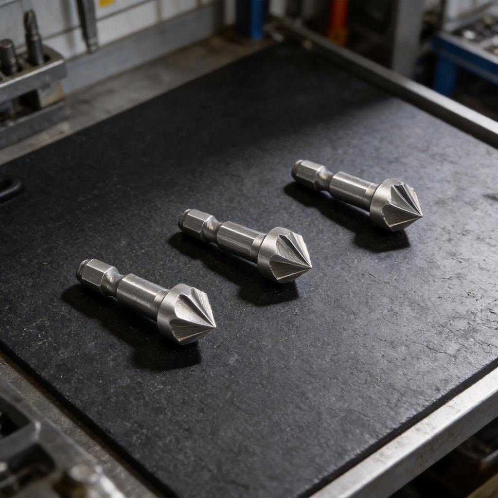 Chamfer Drill Bit Newest 1 4 Inch Shank 3612.7mm 45HCS 3 Pcs