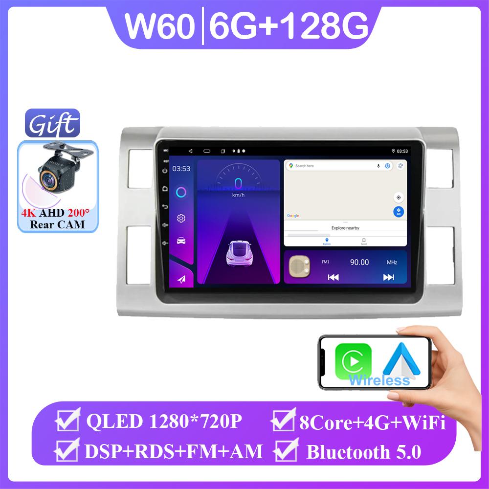 Android 14 Car Radio For Toyota Previa 3 III XR50 Estima 2006-2019 Carplay Navigation Multimedia Video Player Stereo No 2din DVD