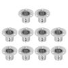 10 Set Base Supporto a Flangia Acciaio Inossidabile Spessore Supporto Tubo Asta Armadio Ferramenta