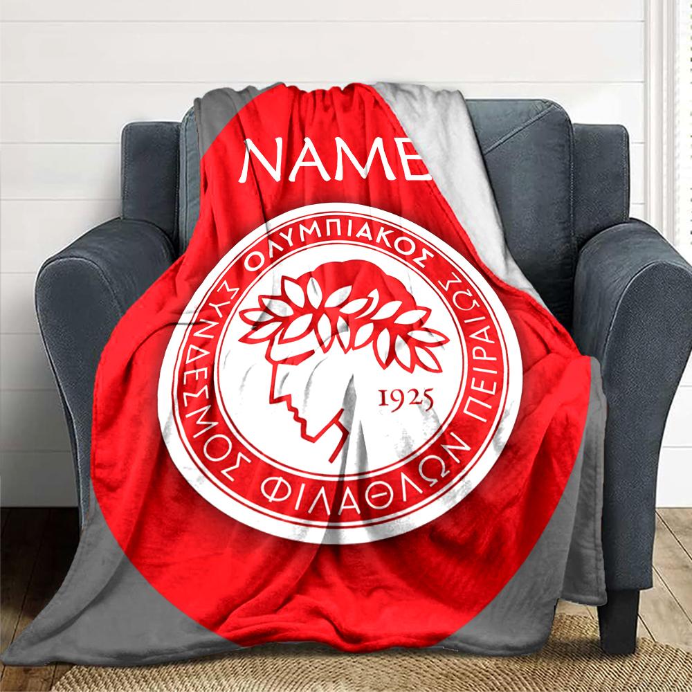 Custom Name Lion Crest Badge blanket for Couch & Bed, Plush Cozy Fuzzy Blanket Super Soft & Warm Blankets for Fall and Winter. 0908283