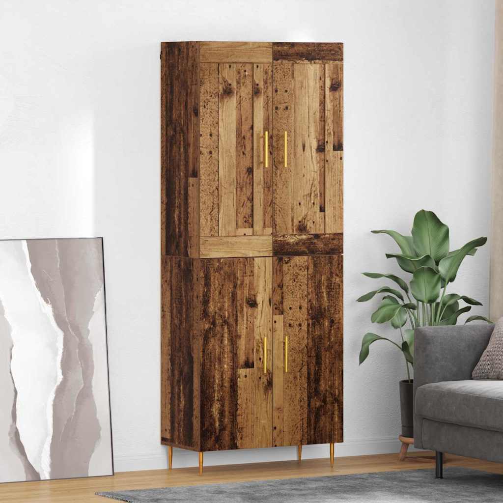 Highboard Reclaimed Wood 69.5 x 34 x 180 cm Particleboard