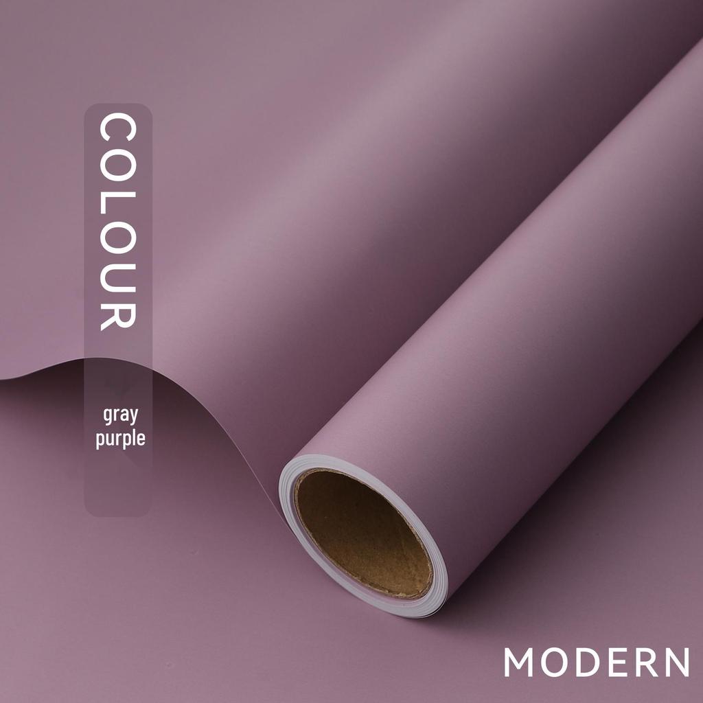 Korean Style Matte Floral Wrapping Paper - Morning Mist Roll, Skin-Feel, Waterproof.