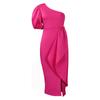 Collar Split Ruffled Dress Sexy Women's Dress Fashion Clothing Diagonal