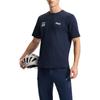 FILA Cycling Athletics Simple Comfortable Casual Versatile Knit Short Sleeve T-Shirt Men Tops Deep-Blue A11M528102F-DB