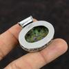 Copper Ruby Zoisite Pendant Handmade Dainty Pendant 925 Sterling Silver Pendant Vintage Jewelry Gemstone Pendant Gift For Mom Silver Jewelry