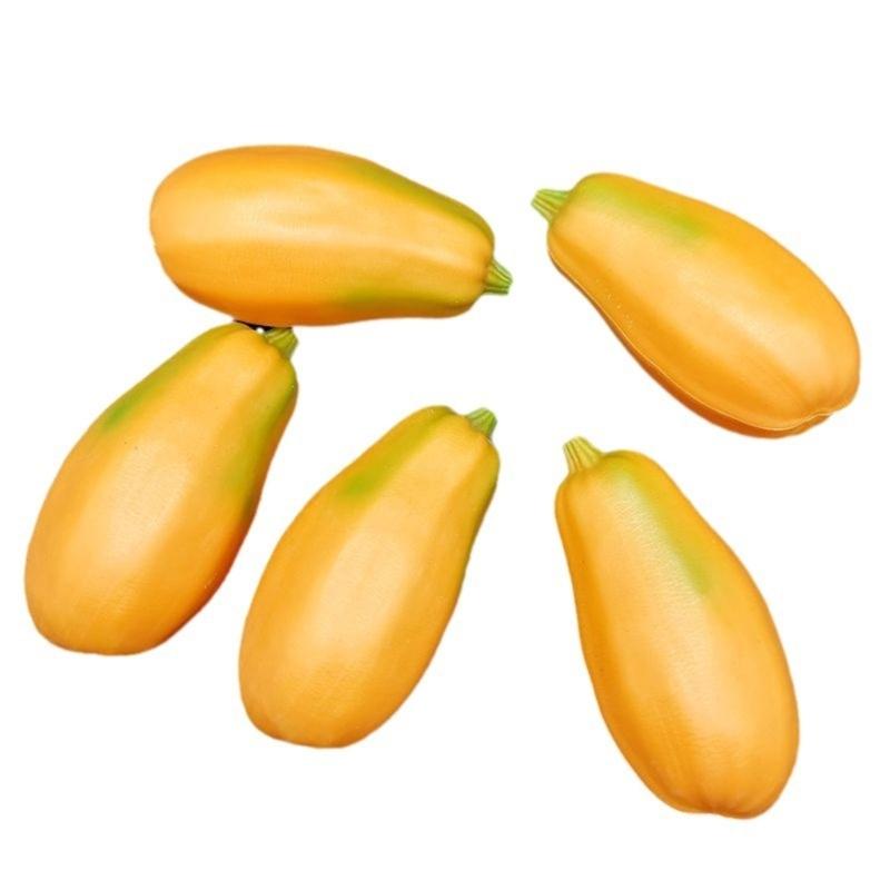 Fake Pawpaw Artificial Pawpaw Realistic Fruit Model Simulation Pawpaw for Kitchens Party Decorations Photography Props