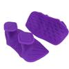 1 Pair Ergonomic Weight Lifting Grips Elastic Honeycomb-shaped Workout Gym Gloves Soft Anti-slip Silicone Palm Grips Pull-ups
