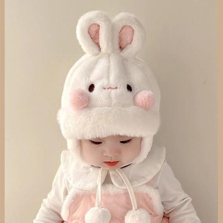 Adorable Rabbit Ears Baby Hat - Plush, Warm, and Perfect for Winter