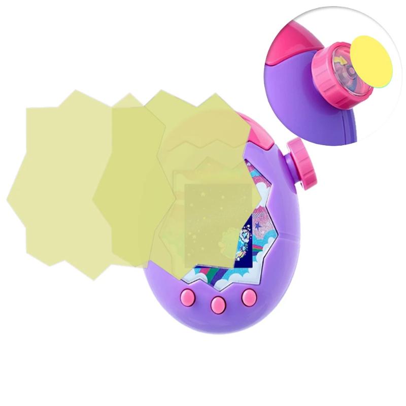 1 Satz Panelschutzabdeckung für Tamagotchi Paradise Klar Gelb Displayschutzfolie Vollständige Abdeckung Bildschirmfolie Spielzubehör