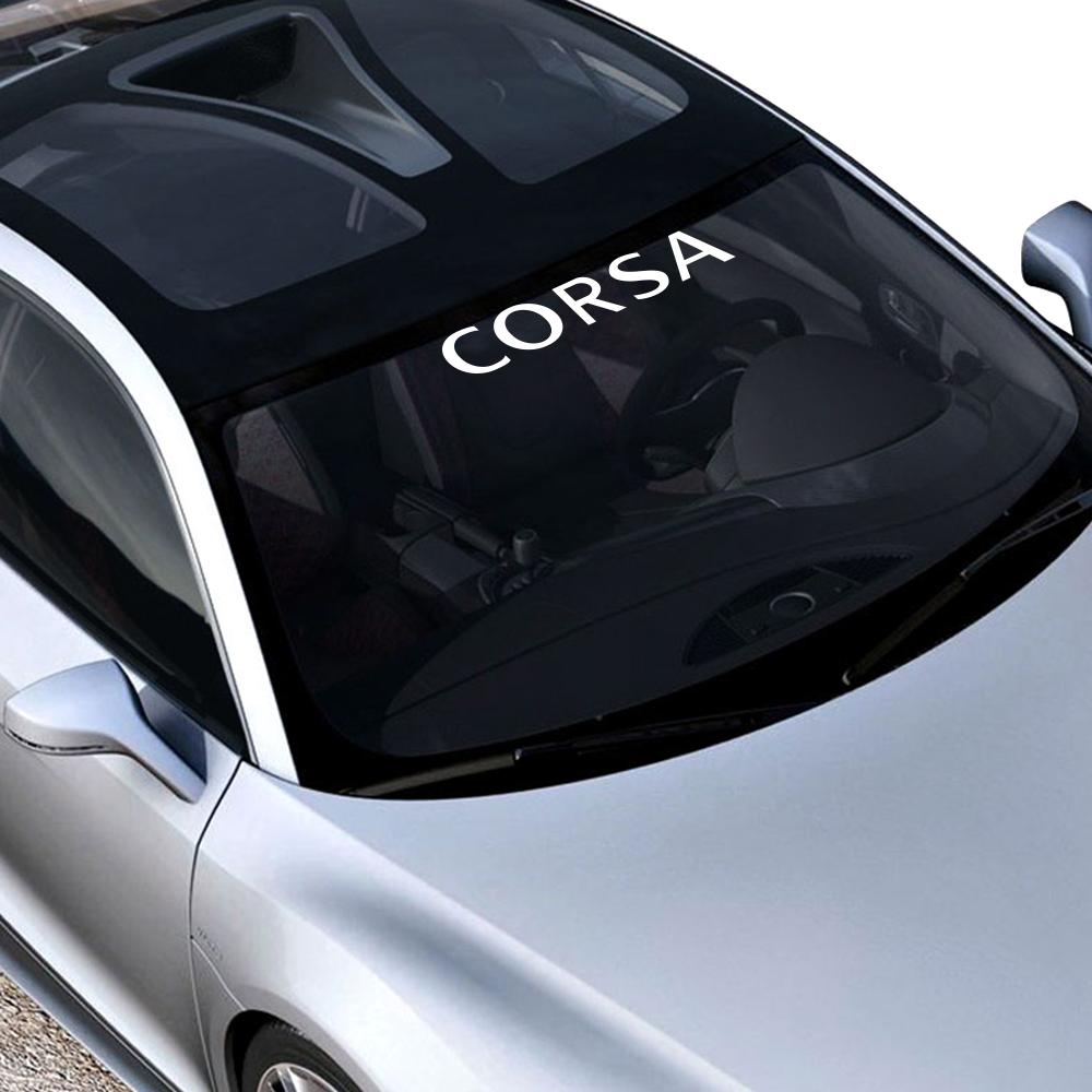 For Opel Vauxhall Astra Corsa Insignia Vectra Zafira Grandland Mokka Car Stickers Front Rear Windshield Decals Car Accessories  BL6