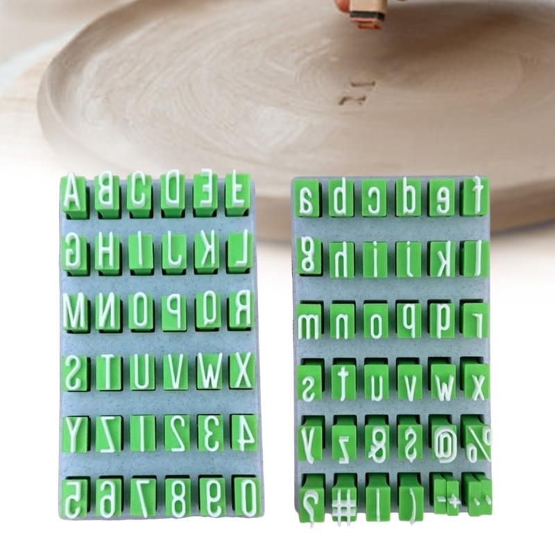 Reusable Letter Stamps For Pottery Beginners Including Uppercase Symbols And Numeric Imprints Tools For Clay Modeling