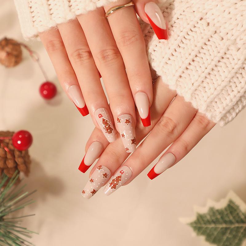 Christmas Manicure Collection: Press-On False Nails & Nail Stickers