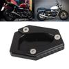Motorcycle Kickstand Holder Side Stand Plate Extension Pad Fit for STREET TWIN 16‑19