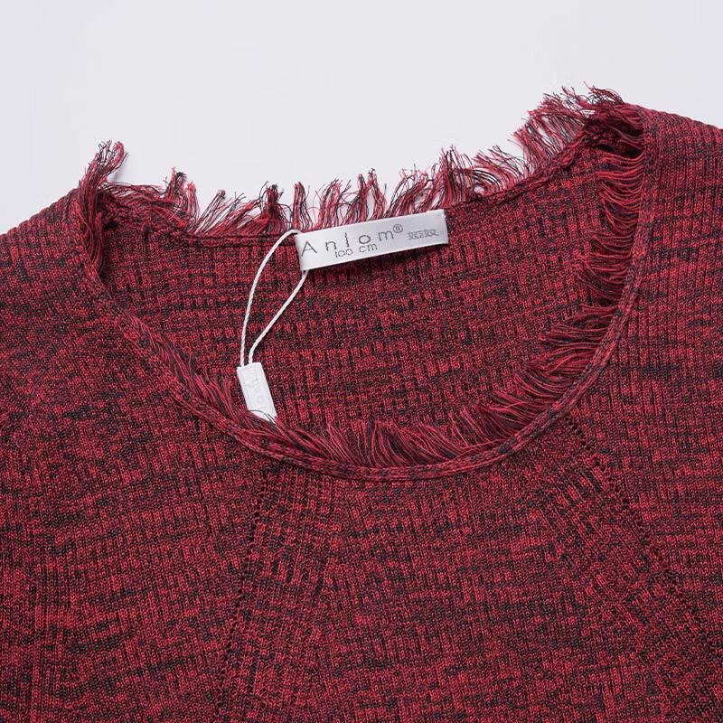 Anlom Women's Summer Ice Silk Short Sleeve Knit Top