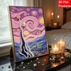 DIY The Peaceful Town Pearl Diamond Art Kits Without Frame 30x40cm Gem Art Diamond Painting Kits for Adults/Beginners Gift Idea Home Wall Decor