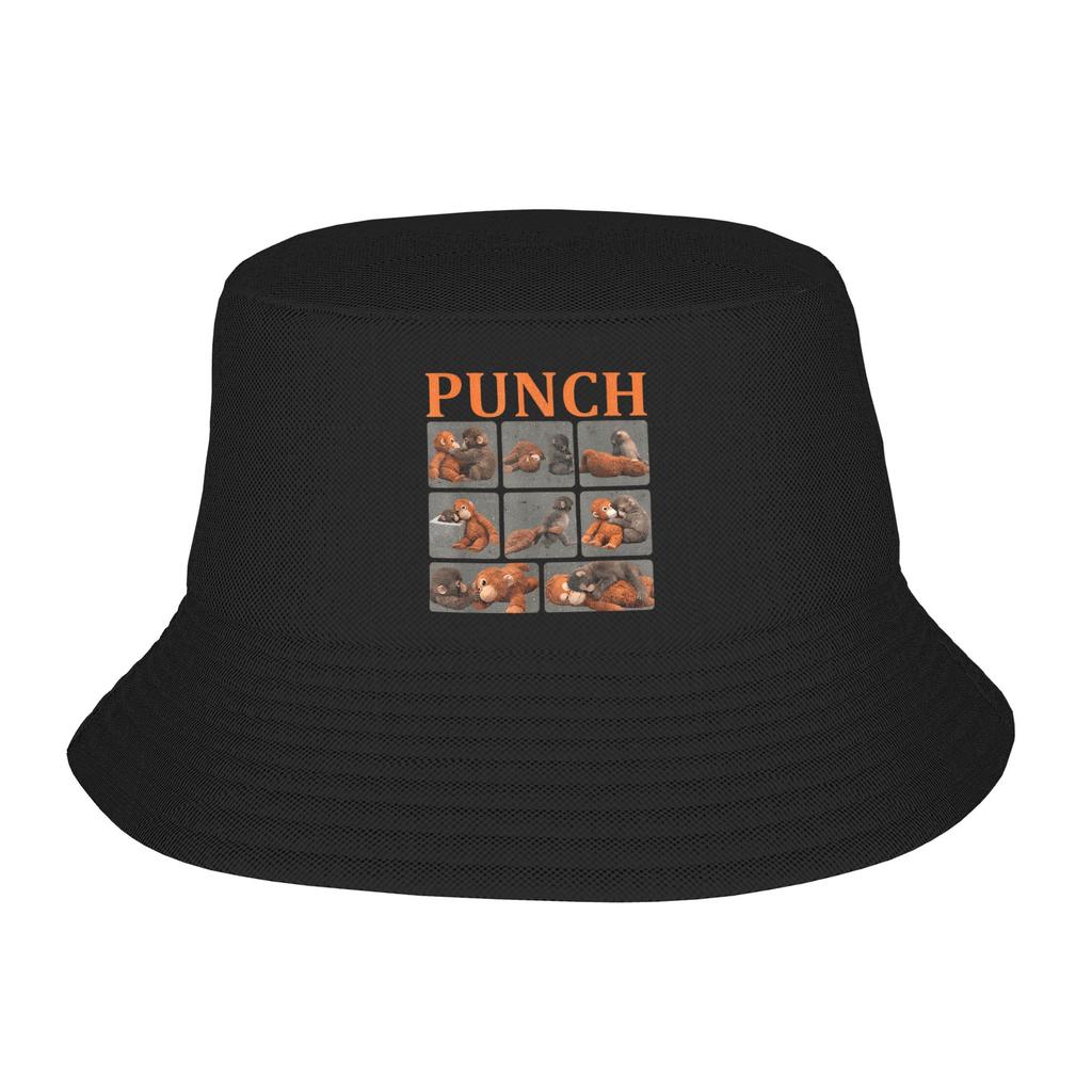 Monkey Punch Bucket Hat Outdoor Fisherman Caps Breathable Vacation Sun Hats For Unisex Women Vintage Graphic Cap