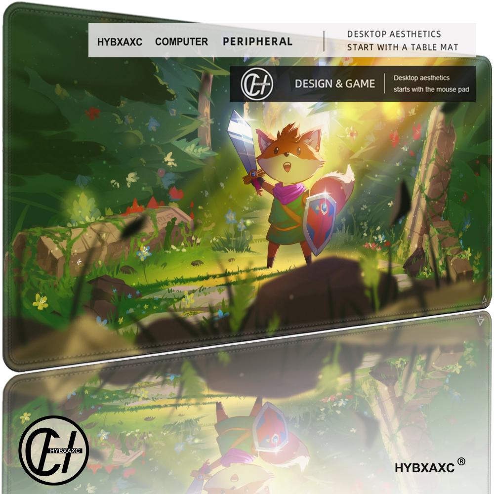 HYBXAXC Mouse Pad Cute HD Tunic Game Mousepad Gaming Office Desk Pads Large For Computer Non-slip Lockedge Mouse Pad 80X40CM