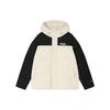 Color Block Hooded Casual Jacket Down Coat Men Jacket Light-Gray F11M349903F-BG