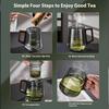 Gianxi Glass Tea Cup Tea Separationcup Personal Office With Handle Household High Temperature Resistance Scented Tea Water Cup