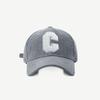 Big C Letter Corduroy Baseball Cap For Men Women Autumn Winter Adjustable Ponytail Sports Hat Unisex Hip Hop Caps Streetwear
