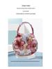 2025 Women's Mini Round Handbag - Flower Design, Casual Outing Coin Purse & Mobile Phone Bag