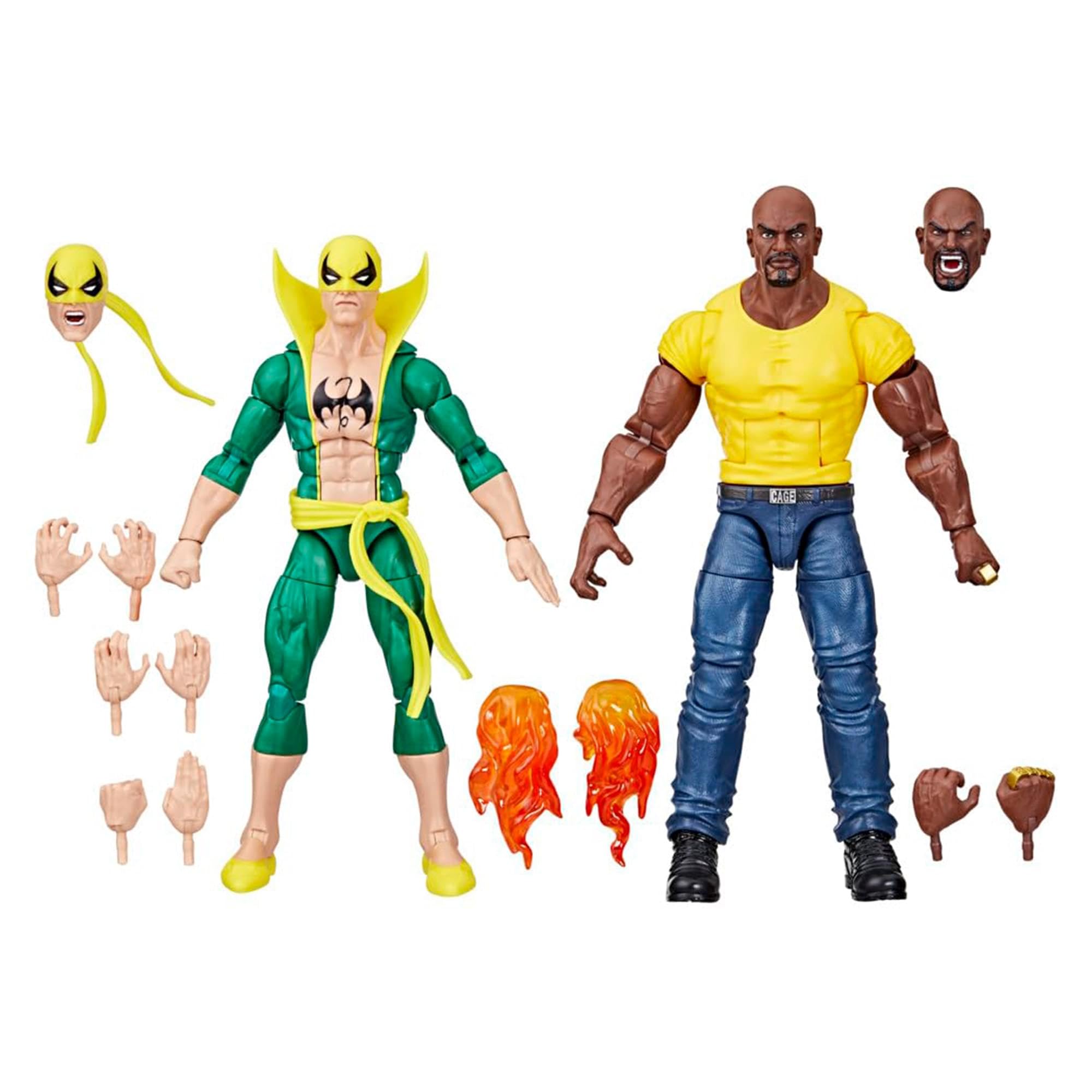 

Hasbro MARVEL Marvel Legends Series Iron Fist & Luke Cage, Marvel 85th Anniversary Comics Collectible 6-inch (15cm) Action Figure F9115 Authentic