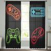 Video Game Art Handle Decoration Tulle Curtains For Living Room Kitchen Sheer Voile Curtain Bedroom Window Panels