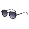 New European and American fashion personality oval side bag sunglasses men's retro punk style sunglasses women