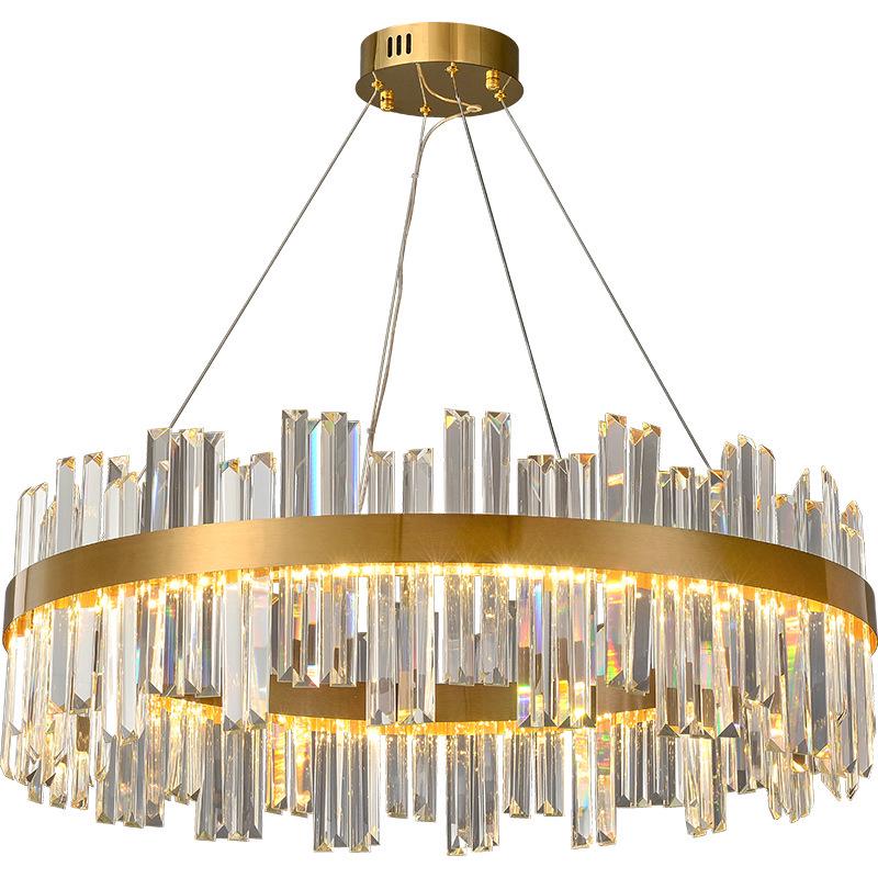 Nordic Luxury Italian Minimalist Crystal Chandelier for Living and Dining Room