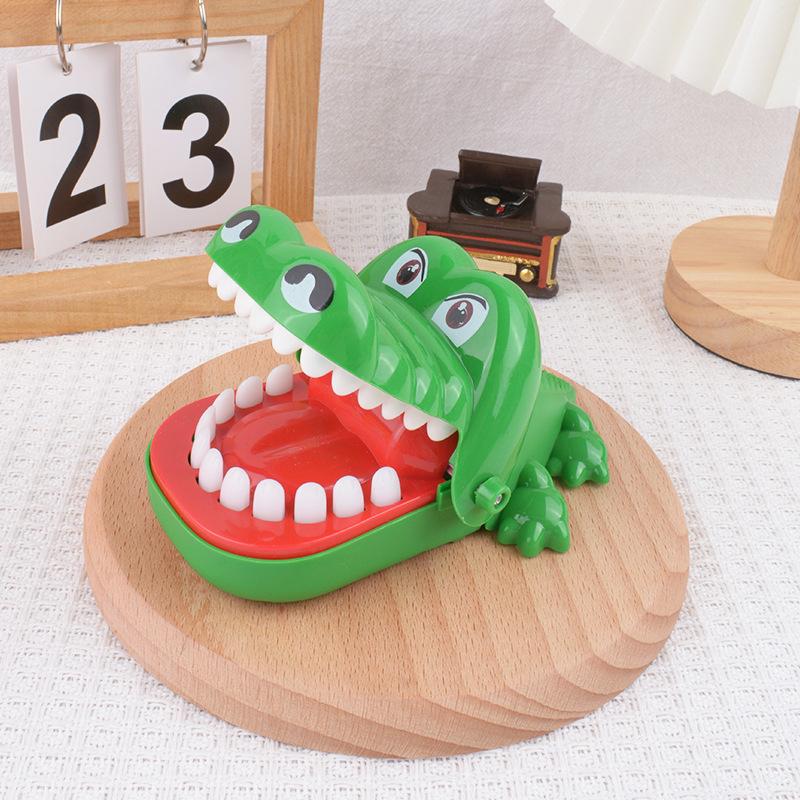 Brinquedos de Dentes de Crocodilo Morder o Dedo Jogos de Dentista Interativo Família de Jacarés Brinquedo de Festa Criativo Chaveiro Não Tóxico para Crianças