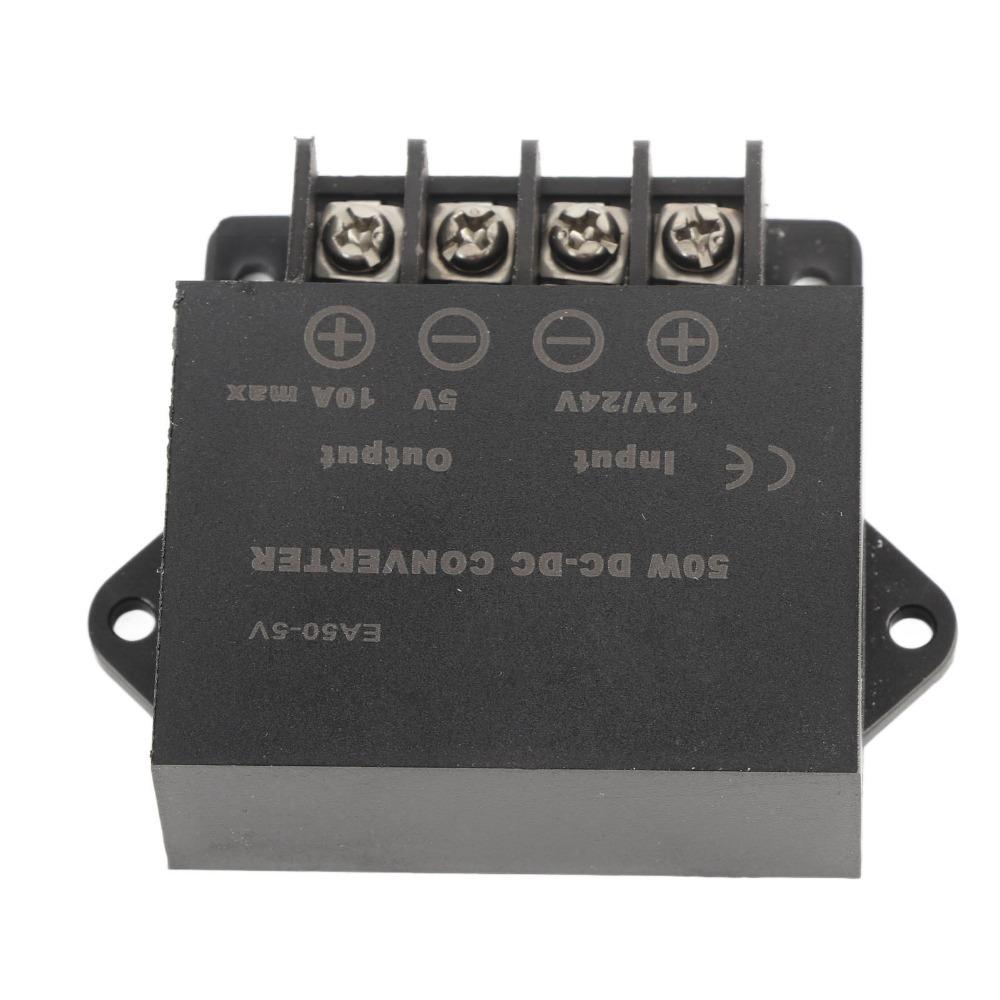 DC 24V 12V to 5V 10A Voltage Regulator 50W DC Adapter Power Converter  Auto LED Display