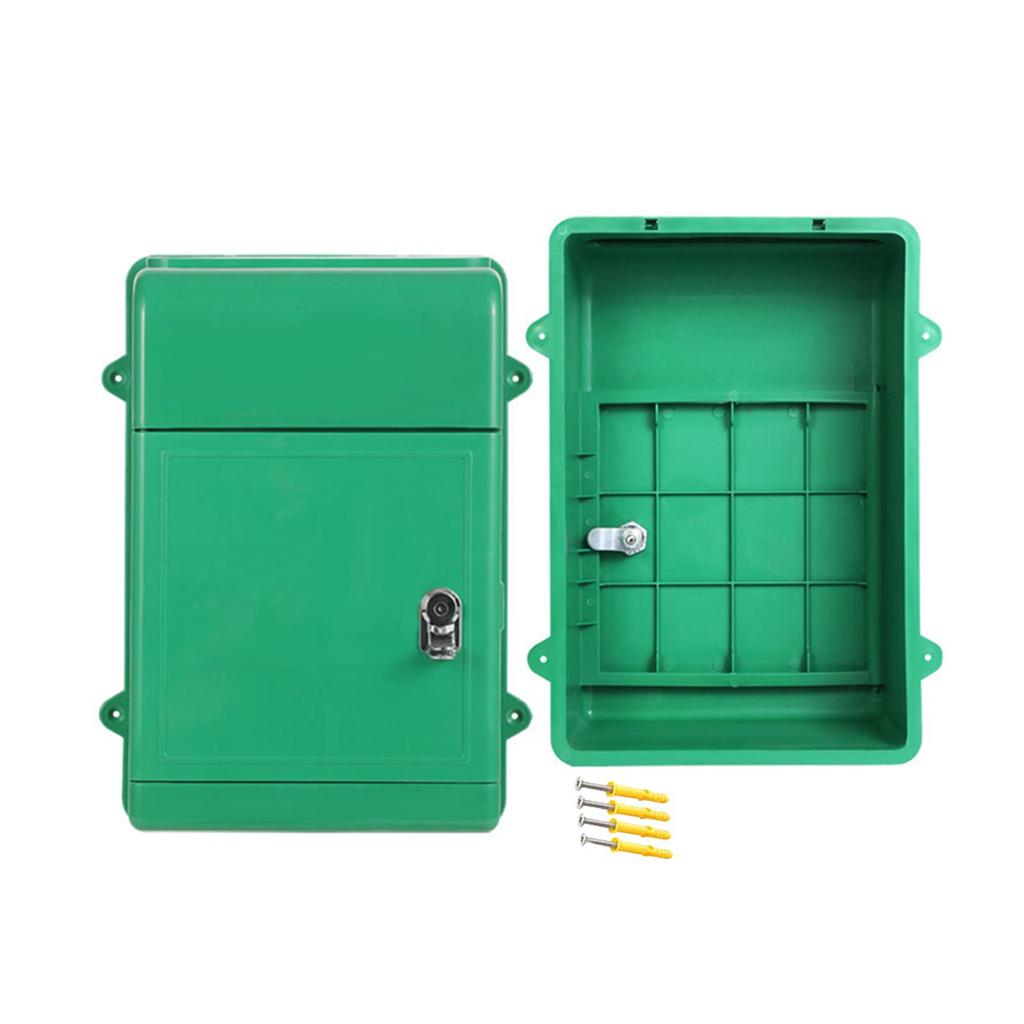 Wall Mount Mailbox Letter Box Newspaper Box Easy to Use Locking Mailbox Postbox for House Street Outside Office Building