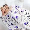 Purple Flowers Watercolor Painting Throw Blanket Summer For Sofa Thin Blankets For Bed Blankets Sofas Of Decoration Blankets