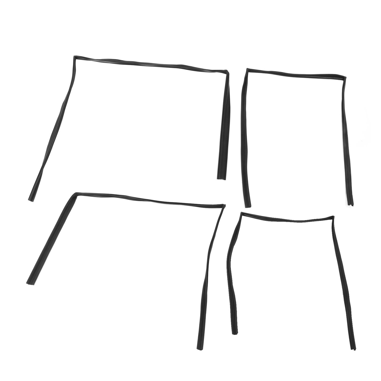 

Уплотнитель молдинга окна 68142‑60011 Защита от протечек Легкая установка Резиновый Замена Гибкий для Land Cruiser FZJ80 FJ80