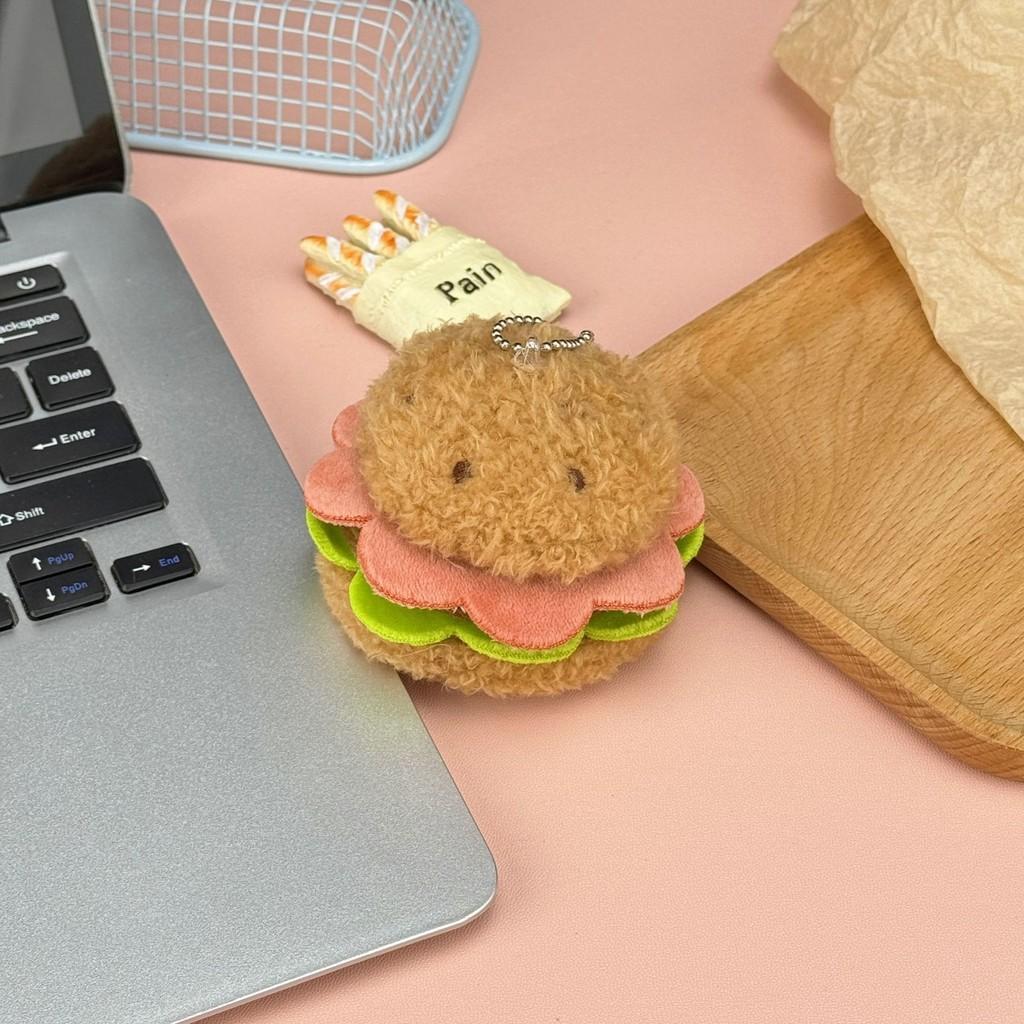 Cake Cherry Cute Burger Three Names Hot Dog Plush Toy Pendant For Bag Decor
