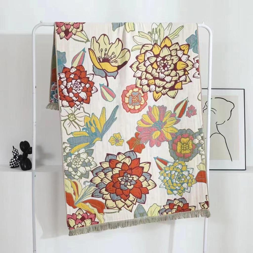 New Soft Ethnic Style Sun God Cotton Bath Towel - Skin-friendly & Absorbent