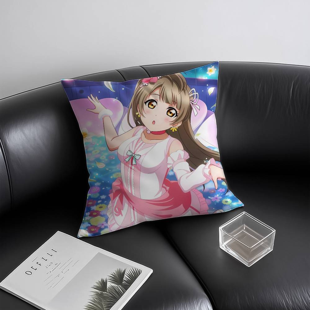 Love Live Наволочка Минами Котори Защита от пылевых клещей Невидимая молния Диван-кровать 12x12Inch